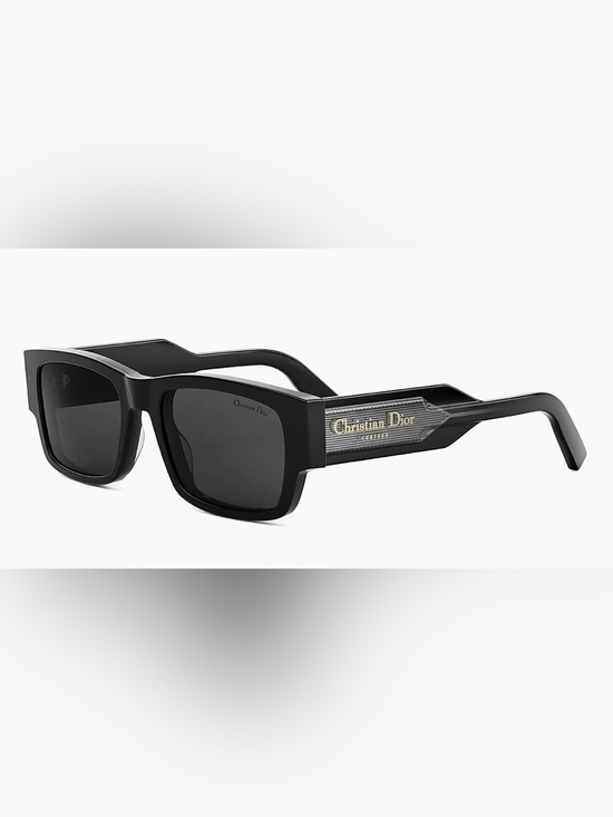 Dior Black Sunglasses with Gold Temple Logo main image 4